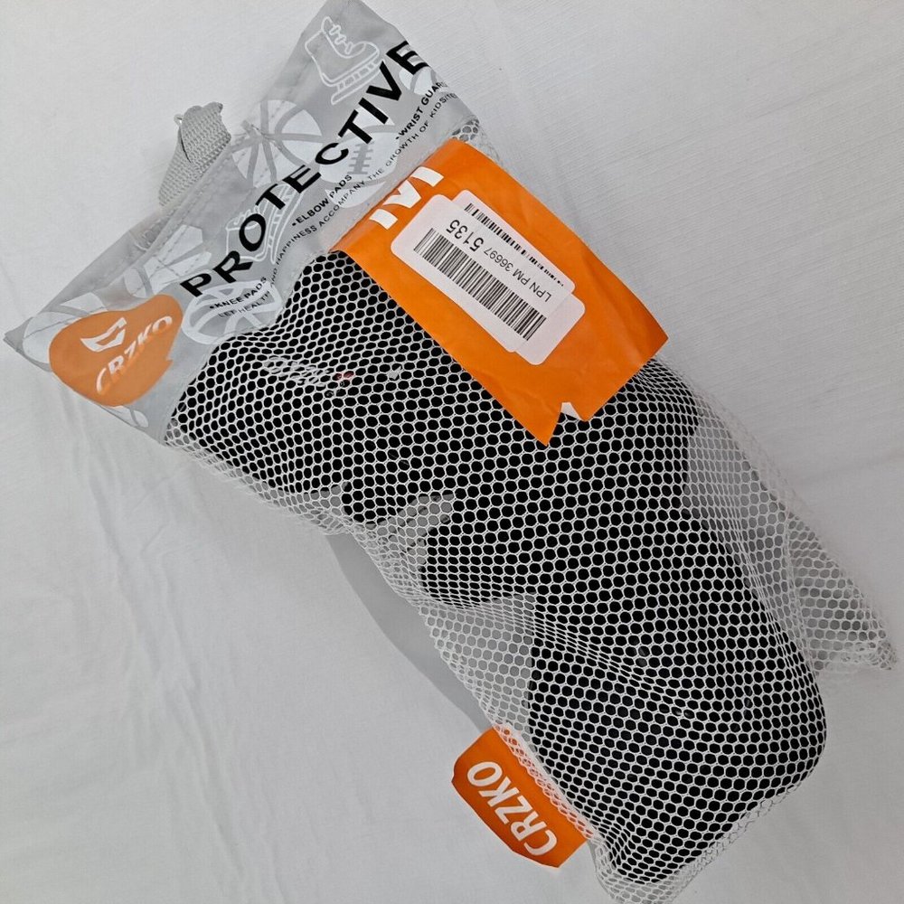 Knee Elbow Pads Black Protective Gear Crzko M